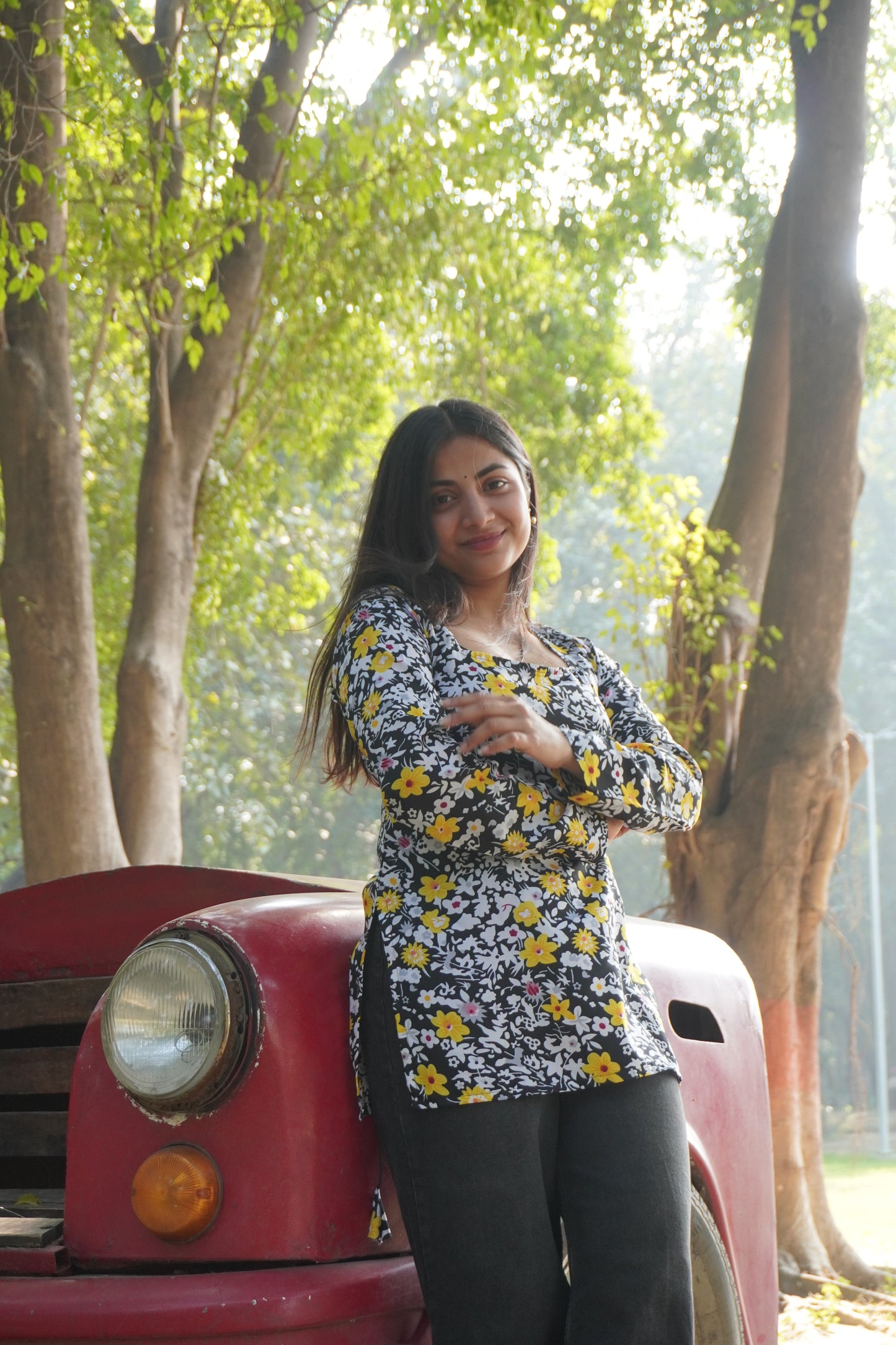 Floral Printed Women’s Top